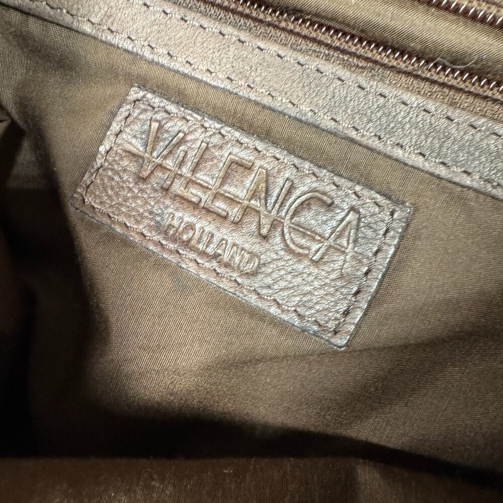 Vilenca Holland Backpack Cognac Brown Genuine Leather 15" Rucksack Lined Zip - Picture 3 of 7